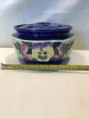 Buy Vintage Ringtons Maling Ware Pose / Rose Bowl Pansy Design With Insert • 16.99£