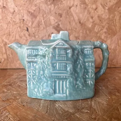 Buy Vintage 1930s Arthur Wood Morton Old Hall Cottage Ware Green Novelty Teapot • 7.99£