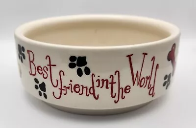 Buy Dog Bowl Best Friend In The World Ceramic T.G Green Pottery Cloverleaf • 9.99£