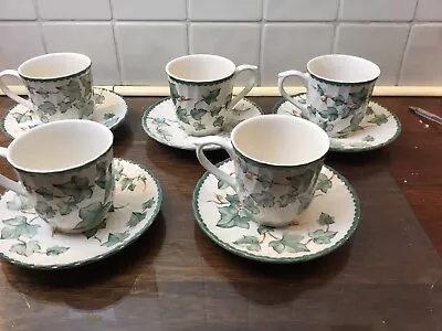 Buy 5 X Bhs Country Vine Cup And Saucer • 15.99£