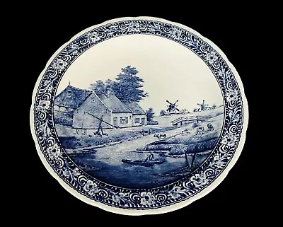Buy Antique Villeroy Delft Boch Mettlach Large Platter Made For Royal Sphinx 15 3/4  • 118.40£