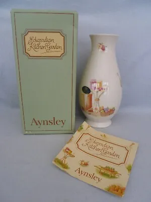 Buy Aynsley Edwardian Kitchen Garden Bone China Vase 6.5  In Original Box • 9.99£