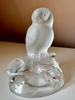 Buy Vintage Cristal D'arques Owl Glass Ornament Crystal Figurine • 4.99£