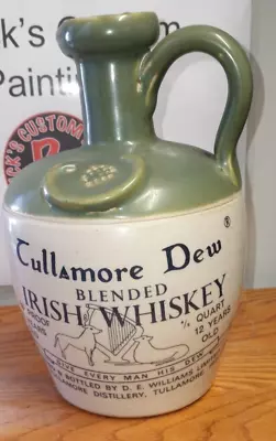 Buy Tullamore Dew Uisge Baugh Irish Whiskey Jug Decanter Stoneware Dublin Ireland • 23.72£