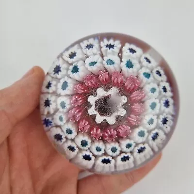 Buy Antique 19th Century Old English Glass Paperweight With Millefiori Canes • 95£