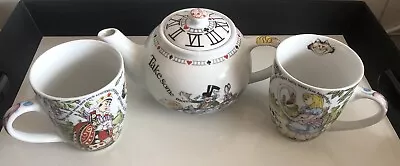 Buy ALICE IN WONDERLAND Paul Cardew MAD HATTERS TEA PARTY Teapot And 2 Cups • 40£