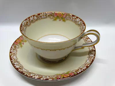 Buy Vintage Noritake China Harmony #3906 Gold Trim Tea Cup And Saucer EUC • 7.30£