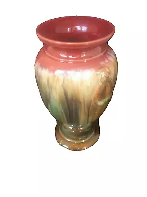Buy Antique C1880 British Art Pottery Vase Lions Mask Hoop Handles Bretby Linthorpe • 95£