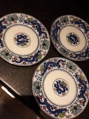 Buy Antique Minton Blue Dragon And Phoenix 8  Plates • 20£