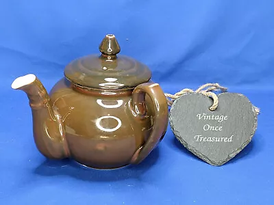 Buy Royal Worcester Side Handled Teapot * Brown Lustre * Vintage GC • 9.99£