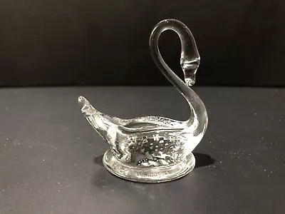 Buy Small Tipperary Crystal Glass Swan Figurine Ornament - 7cm Tall • 11£