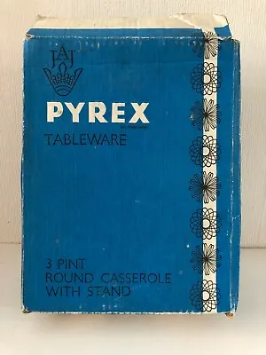 Buy Vintage BLUE PYREX EMPTY BOX Tableware Casserole Dish JAJ Attic Find R332 • 7.97£