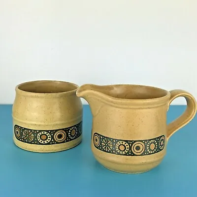 Buy Vintage Retro Kiln Craft Bacchus Milk Jug / Creamer And Sugar Bowl Excellent Con • 14.99£