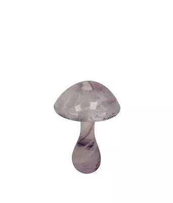 Buy Heron Glass Iridescent Mushroom Paperweight Ornament • 24.99£