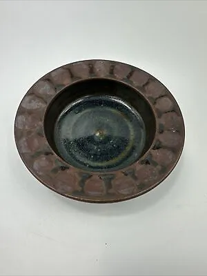 Buy Karl Sporck Pottery - Trinket Dish Blue Brown 5-3/8” • 23.65£