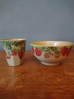 Buy Emma Bridgewater Bowl Strawberries Theme Rice Husk Bowl Cup Beaker  • 4.99£