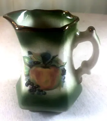 Buy Vintage Mayfayre Staffordshire Pottery Small Jug With Fruit Design Some Crazing • 8.20£