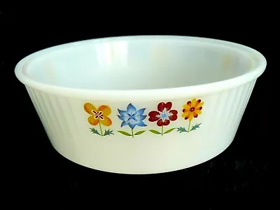 Buy Pheonix Opal Ware Deep Open Serving Dish Floral Decoration • 7£