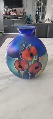 Buy  Iridescent Okra Studio Glass Vase • 100£