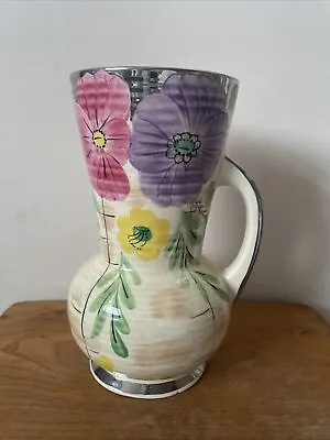 Buy Vintage Arthur Wood 1930s Art Deco Floral Ceramic Vase Granny Core Retro Kitsch • 16.50£