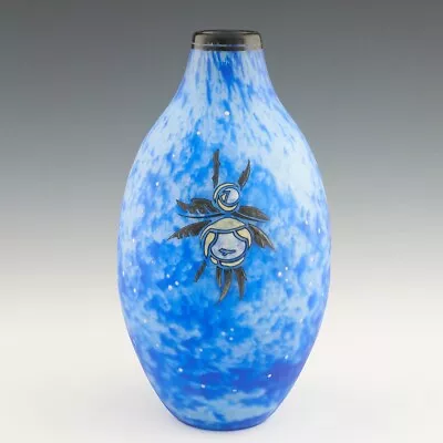 Buy Andre Delatte Art Deco Vase With Enamels C1925 • 565£