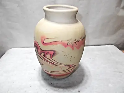 Buy Vintage Nemadji Red Swirl 7  Jar Vase With Nemadji Native American Mark • 24.06£