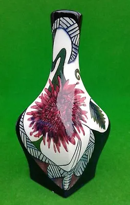 Buy Black Ryden Pottery Vase - Pink Flowers. • 124.99£
