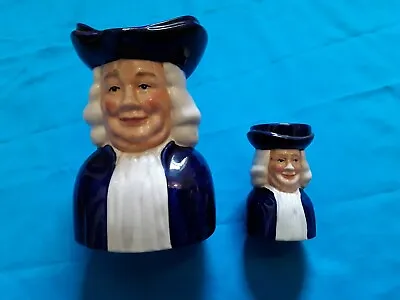 Buy Wood And Sons Quaker Gentleman Large And Small Character Jugs. • 10£