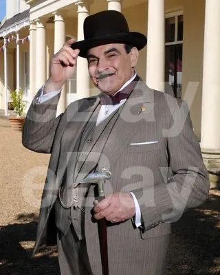 Buy Poirot (TV) David Suchet  Agatha Christie's Hercule Poirot  10x8 Photo • 3.39£