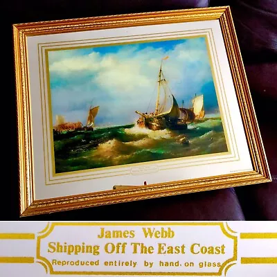 Buy Rare 1930s James Webb Painting Reproduced Entirely By Hand On Glass (22” X 18”) • 750£