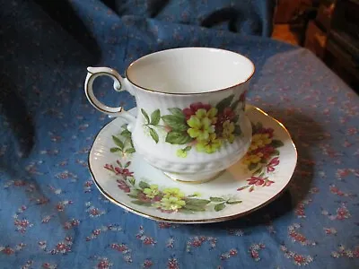 Buy B. Queen's Fine Bone China Rosina China Wild Flowers Footed Cup & Saucer • 23.62£