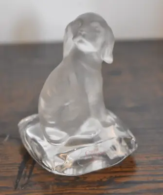 Buy Vintage Nachtmann Germany Glass Crystal Creatures Dog Paperweight Decorative • 14.95£