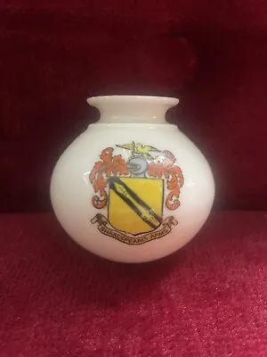 Buy WH Goss Shakespeares Arms Crested China Pot Jar Coat Of Arms • 4.99£