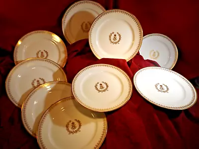 Buy Set 9 Sevres Louis Napoleon III, Second Empire Salad/Dessert Plates 7 3/4  • 803.24£