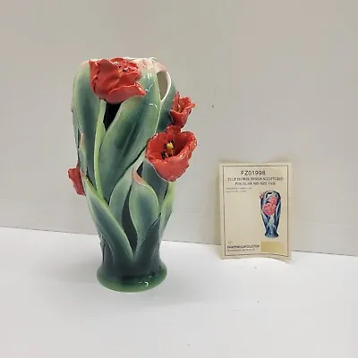 Buy Franz Fine Porcelain Tulip Flower Vase FZ01998 • 171.97£