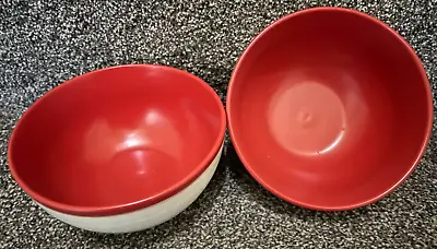 Buy Denby Everyday Red/Salsa 2 X Cereal Bowls   Excellent Used Condition • 19.99£
