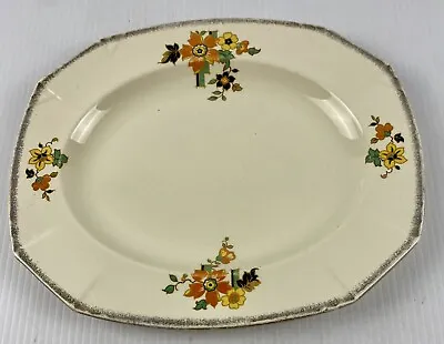 Buy Vintage Alfred Meakin Princess Shape Serving Dish Platter Marigold 28.5x23.5 Cm • 22.48£