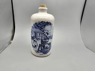 Buy M.k.m. Max Kruger Vintage Stoneware Pottery Corked Bottle In Delft Design • 19£
