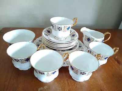 Buy Vintage Royal Imperial Tea Set Bone China Cups Saucers Jug Sugar Bowl Plates • 19.99£
