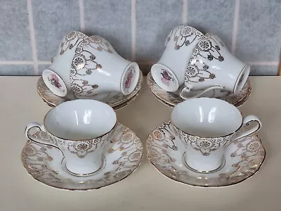 Buy Vintage Coffee Set Art Deco Crown Ducal China England White Gold • 45£
