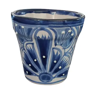 Buy Talavera Style Hand Made Mexican Pottery, Round  Pot ,Planter Pots, • 14.77£