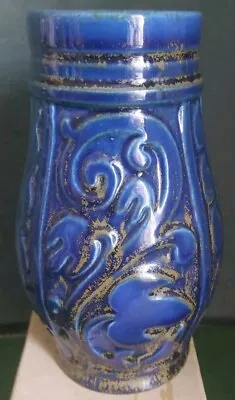 Buy Sylvac Etched Vase Cobalt Blue No.5051 • 12£