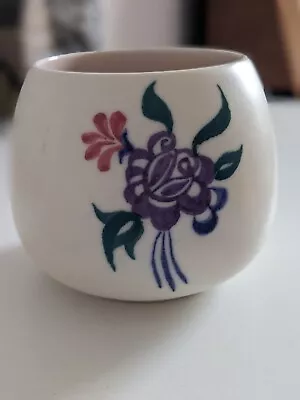 Buy Poole Pottery Vase/Pot With Hand Painted Flowers Shape 288 (Vintage C1955)  • 6£