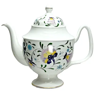 Buy Coalport Pageant Bone China Teapot Unusual Shape Large (9 Ins Tall) Rare Vintage • 45£