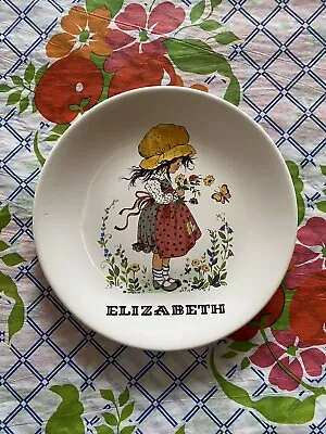 Buy VINTAGE 1970s Purbeck Ceramics Swanage Cute Kitsch Name Plate ELIZABETH • 14.99£