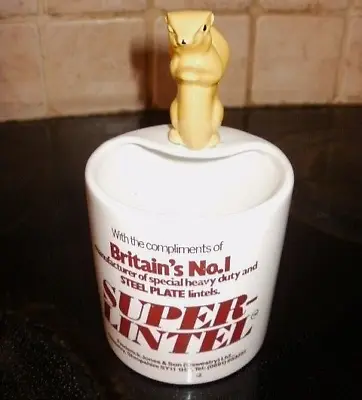 Buy Vintage Babbacombe Pottery Squirell Industrial Advert/toothbrush/pen Holder! • 4.99£