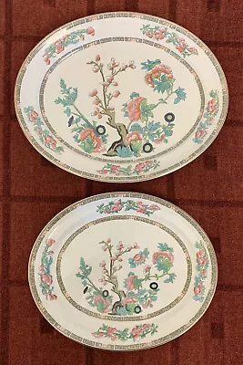 Buy 2 Vintage Crownford Indian Tree Oval Platters, 35.5cm X 28.5cm & 30.5cm X 25.5cm • 5£