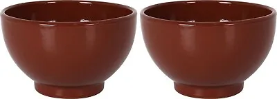 Buy 2x Spanish Ceramic Terracotta Breakfast Tapas Dish Bowl Gazpacho 15x9cm Azofra • 7.99£