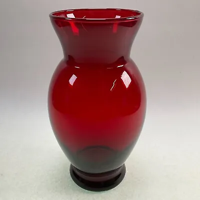 Buy Anchor Hocking Royal Ruby Flared Vase Vintage 40s, 50s, 60s • 14.22£