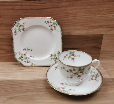 Buy Vintage Plant Tuscan China Cup, Saucer & Side Plate Trio 1930s Art Deco • 12.99£